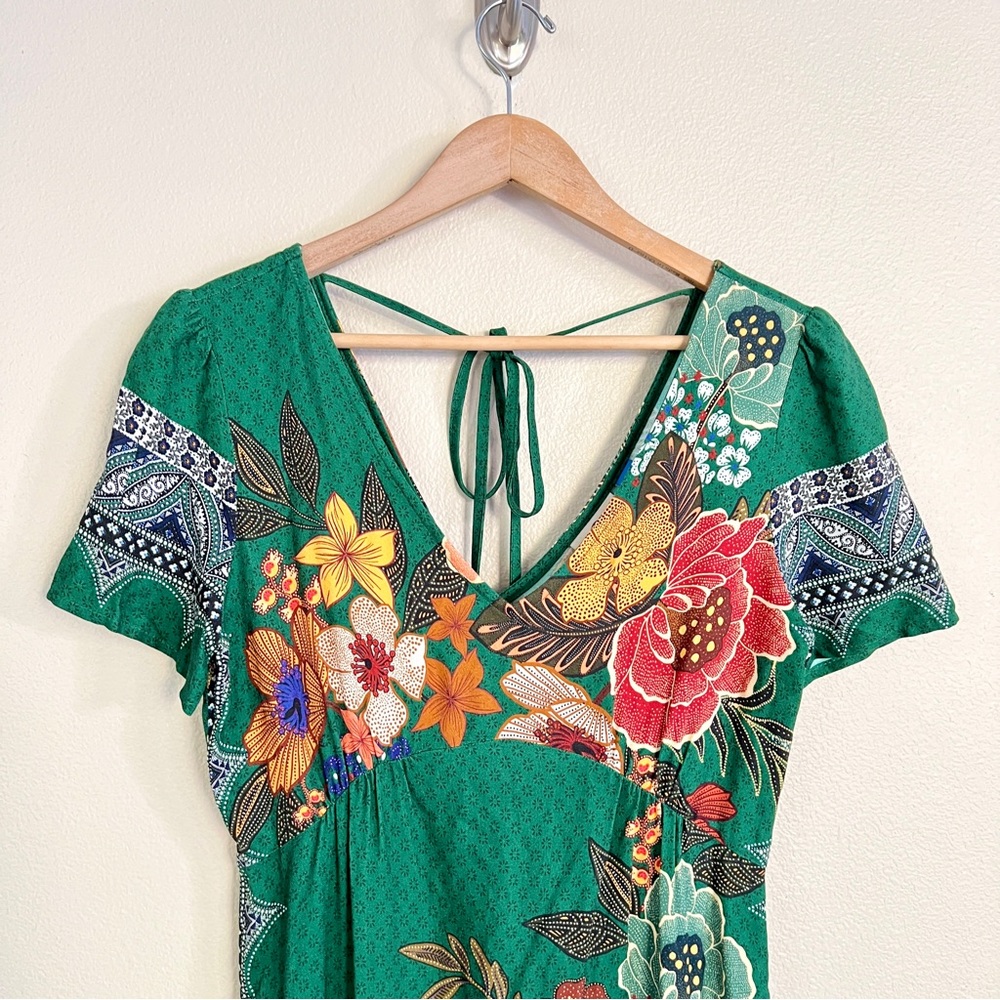 FARM RIO x Anthropologie Verdura Maxi Dress in Green - Picture 4 of 9
